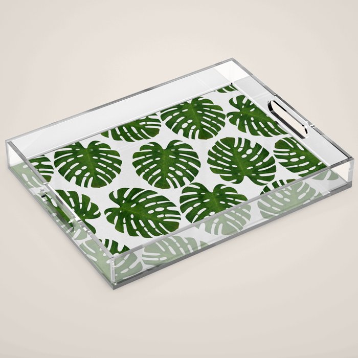 Monstera Leaf III Acrylic Tray Gallery Image 1