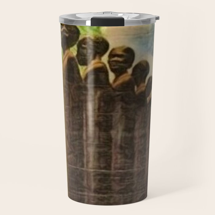 African American Masterpiece 'Lift Up Every Voice & Sing' based on the sculpture by Augusta Savage Travel Mug Gallery Image 1
