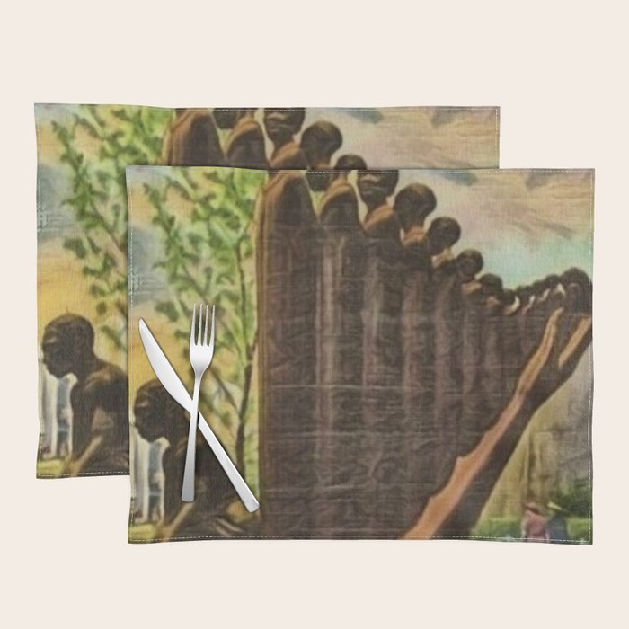 African American Masterpiece 'Lift Up Every Voice & Sing' based on the sculpture by Augusta Savage Placemat Gallery Image 1