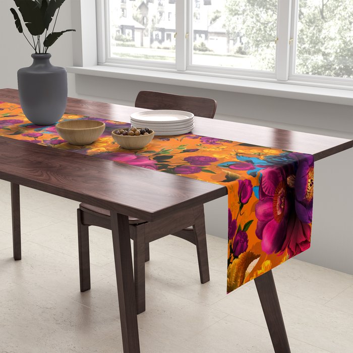 Vintage & Shabby Chic - Midnight Tropical Garden Table Runner Gallery Image 2