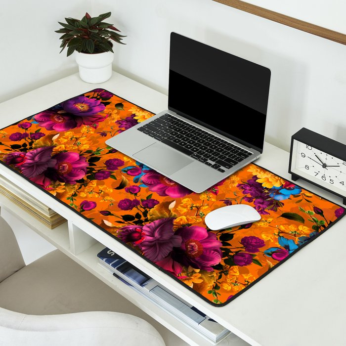 Vintage & Shabby Chic - Midnight Tropical Garden Desk Mat Gallery Image 2