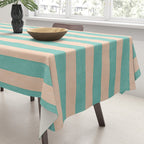 STRIPES 001 F - Mint Tablecloth Gallery Image 3