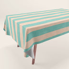STRIPES 001 F - Mint Tablecloth Gallery Image 1