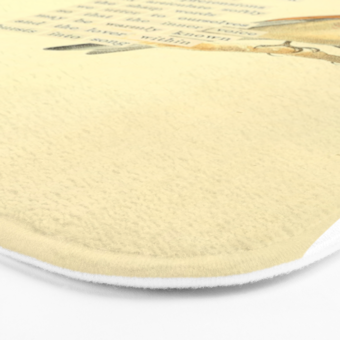 Bird Divinations: Linnet (about: almanacofbirds.org) Bath Mat Gallery Image 3