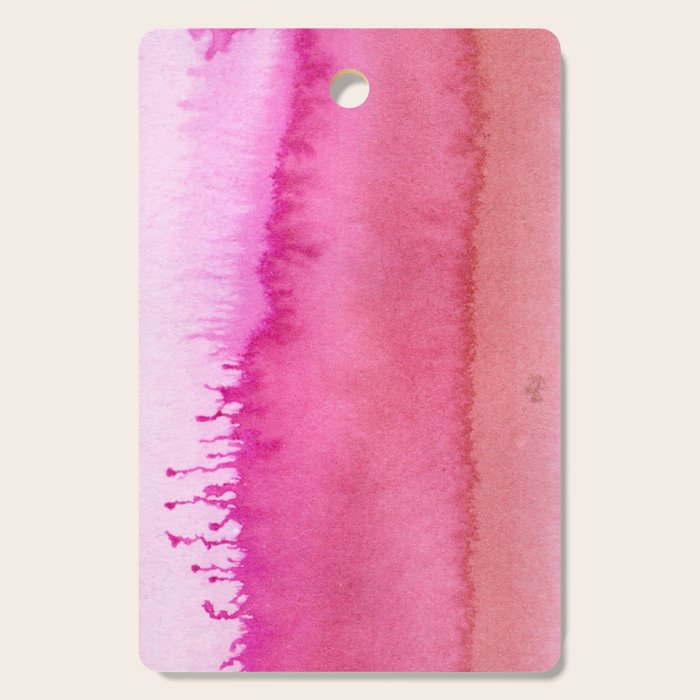 Modern abstract blush pink watercolor paint pattern Cutting Board Gallery Image 1