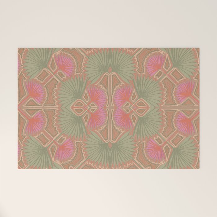 Sun Palms Dusk Tan Welcome Mat Gallery Image 1