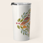 Woodland Owls - Multi-colored Travel Mug Gallery Image 3