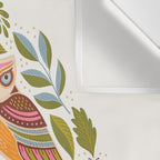 Woodland Owls - Multi-colored Wall Tapestry Gallery Image 3