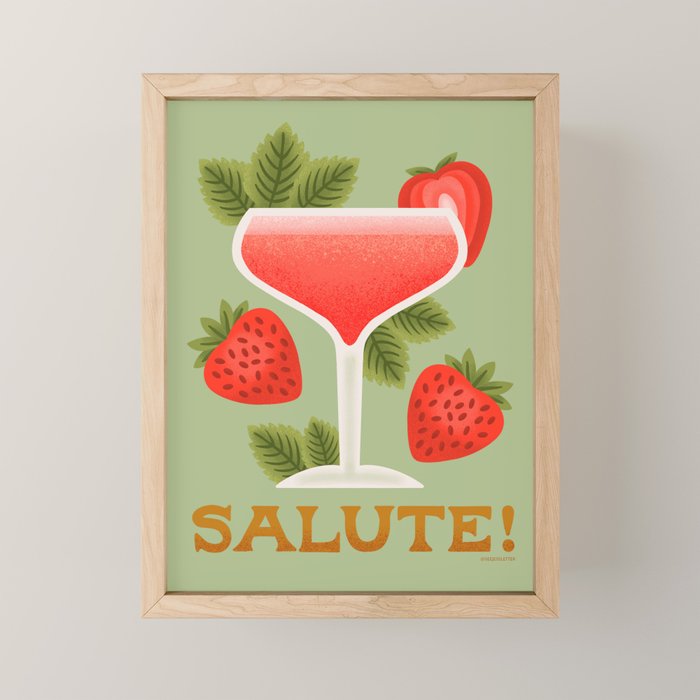 Rossini - Amalfi Coast Cocktails Mini Art Print Gallery Image 1