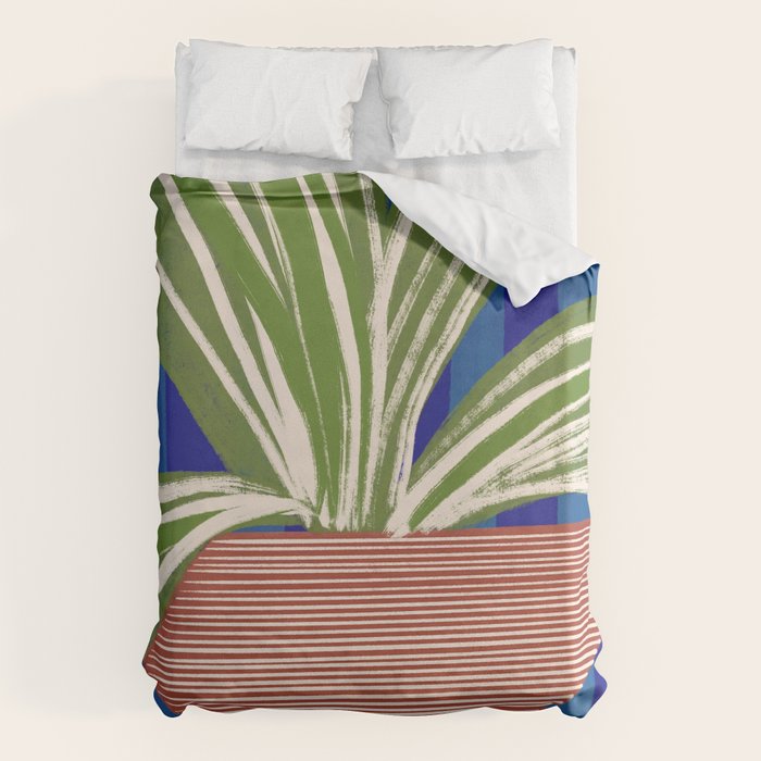 Contemporary Flower Design Duvet Cover Gallery Image 6