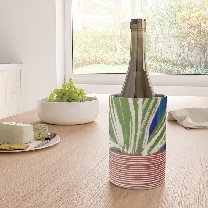 Contemporary Flower Design Wine Chiller Gallery Image 4
