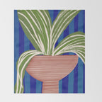 Contemporary Flower Design Throw Blanket Gallery Image 2