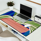 Contemporary Flower Design Desk Mat Gallery Image 2