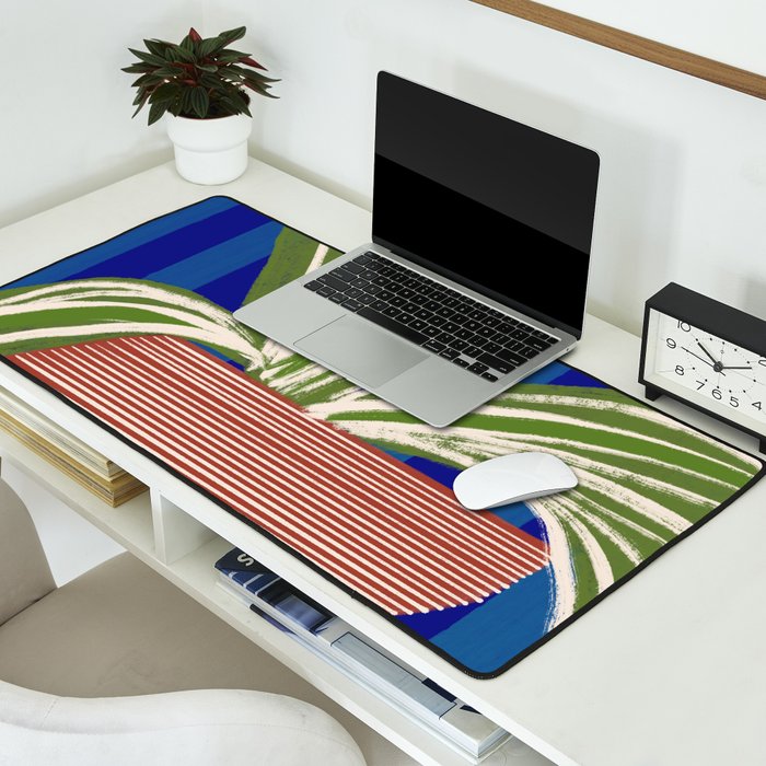 Contemporary Flower Design Desk Mat Gallery Image 2