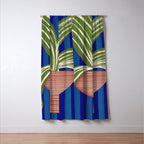 Contemporary Flower Design Window Curtain Gallery Image 3