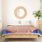 Contemporary Flower Design Duvet Cover Gallery Image 3