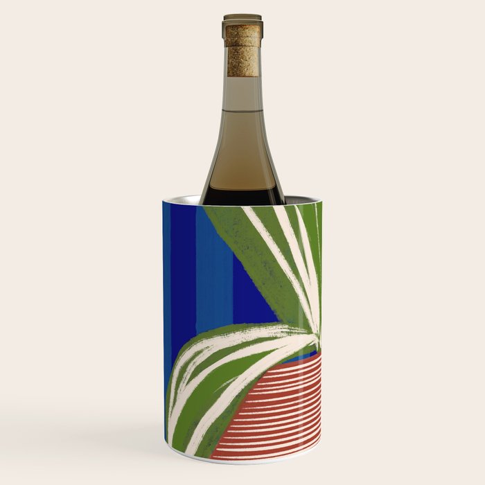 Contemporary Flower Design Wine Chiller Gallery Image 2