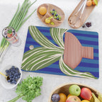 Contemporary Flower Design Cutting Board Gallery Image 2