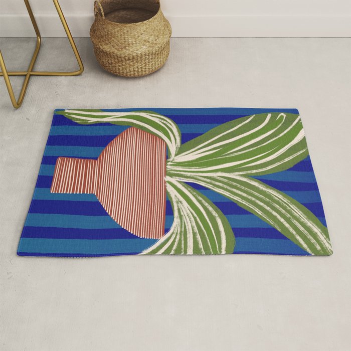 Contemporary Flower Design Rug Gallery Image 1