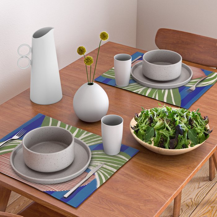 Contemporary Flower Design Placemat Gallery Image 2