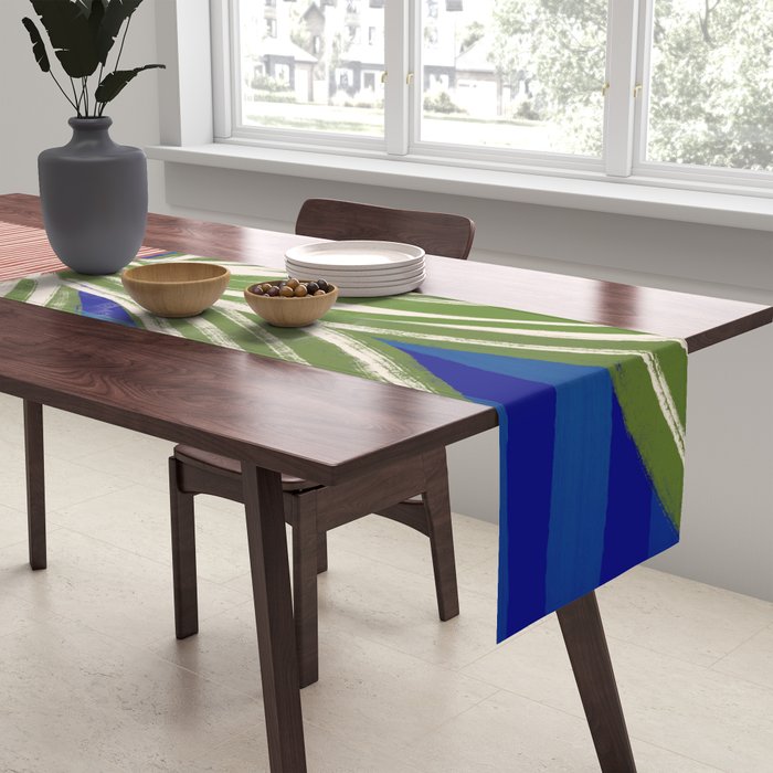 Contemporary Flower Design Table Runner Gallery Image 2