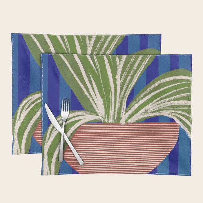 Contemporary Flower Design Placemat Gallery Image 1