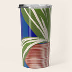 Contemporary Flower Design Travel Mug Gallery Image 3