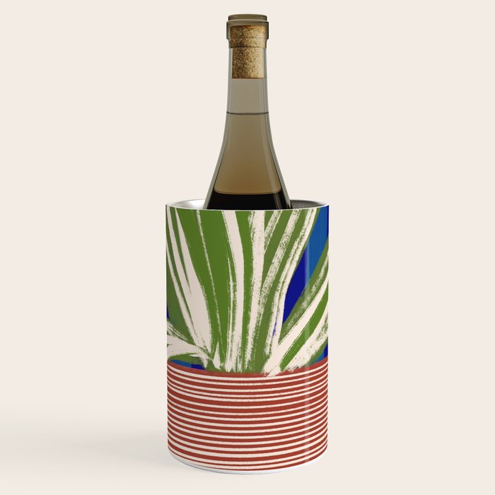Contemporary Flower Design Wine Chiller Gallery Image 1