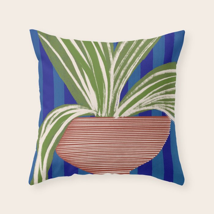 Contemporary Flower Design Throw Pillow Gallery Image 6
