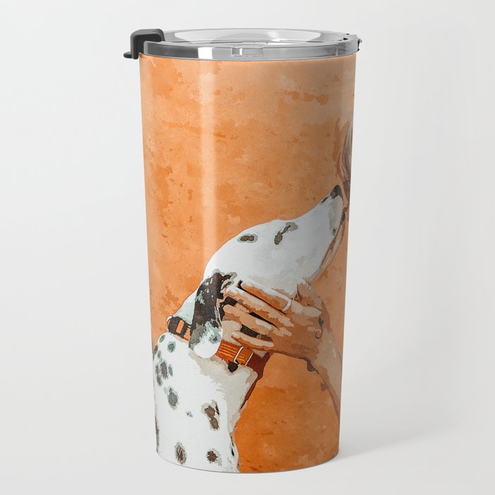 Pet Bound | Dalmatian Dog Lover Friendship Companion | Modern Bohemian Woman Puppy Animals Love Travel Mug Gallery Image 3
