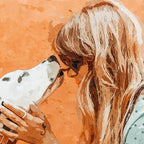 Pet Bound | Dalmatian Dog Lover Friendship Companion | Modern Bohemian Woman Puppy Animals Love Coffee Mug Gallery Image 2