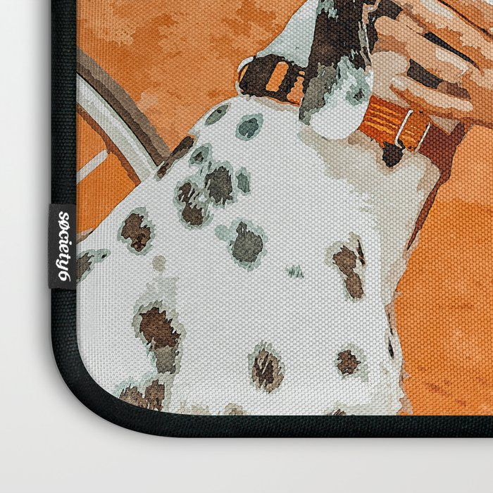 Pet Bound | Dalmatian Dog Lover Friendship Companion | Modern Bohemian Woman Puppy Animals Love Laptop Sleeve Gallery Image 3