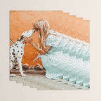 Pet Bound | Dalmatian Dog Lover Friendship Companion | Modern Bohemian Woman Puppy Animals Love Wrapping Paper Gallery Image 3