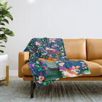 Lost in the meadows of our memories, it took me time to realise the seasons had changed again Throw Blanket Gallery Image 1