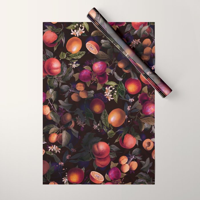 Vintage Fruit Pattern XXIV Wrapping Paper Gallery Image 1