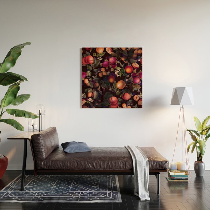 Vintage Fruit Pattern XXIV Wood Wall Art Gallery Image 2