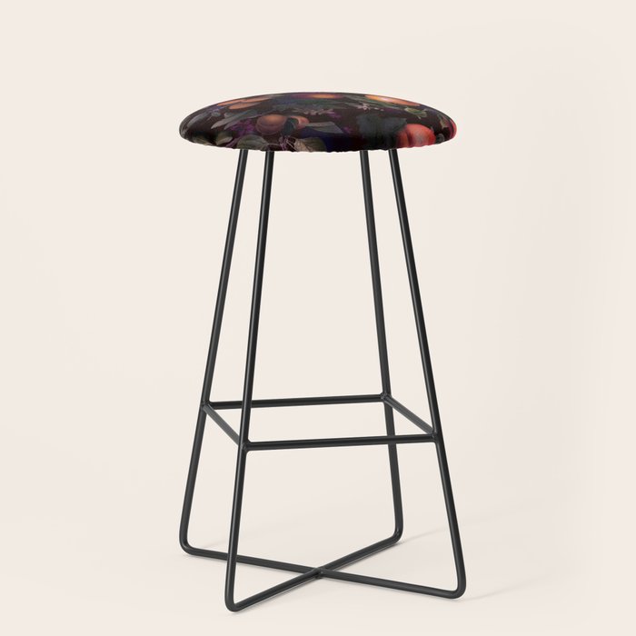 Vintage Fruit Pattern XXIV Stool Gallery Image 1
