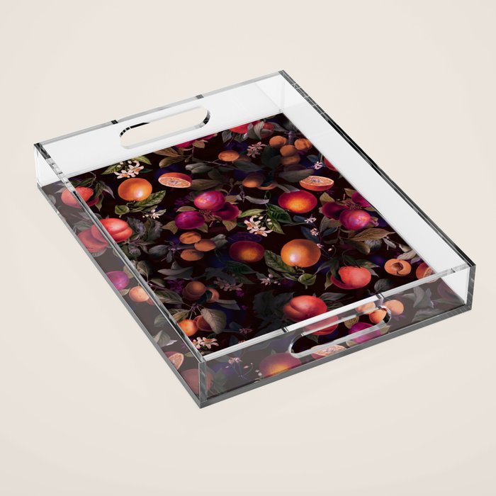 Vintage Fruit Pattern XXIV Acrylic Tray Gallery Image 1