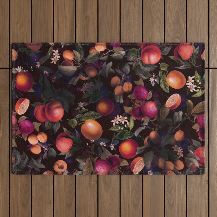 Vintage Fruit Pattern XXIV Outdoor Rug Gallery Image 1