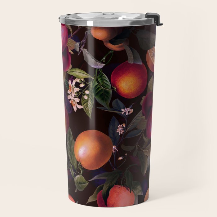 Vintage Fruit Pattern XXIV Travel Mug Gallery Image 2