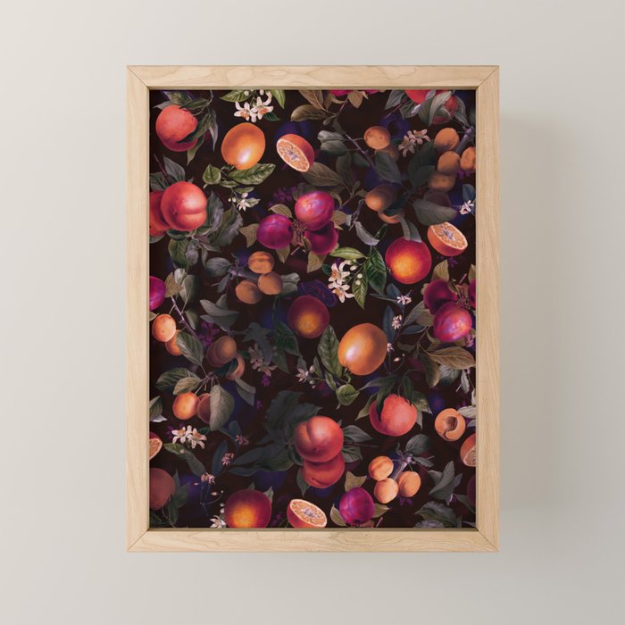 Vintage Fruit Pattern XXIV Mini Art Print Gallery Image 1