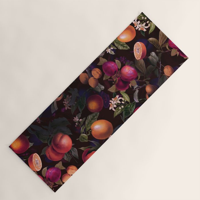 Vintage Fruit Pattern XXIV Yoga Mat Gallery Image 1