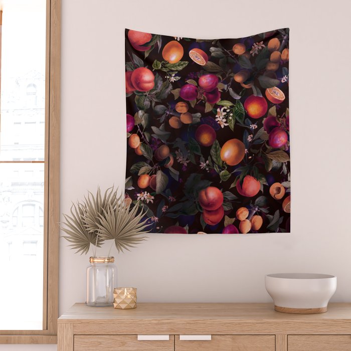 Vintage Fruit Pattern XXIV Wall Tapestry Gallery Image 2