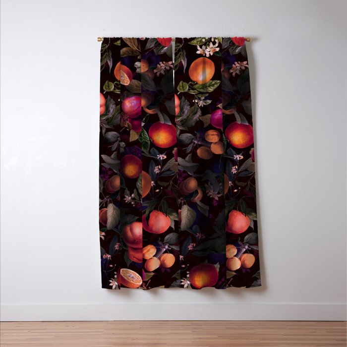 Vintage Fruit Pattern XXIV Window Curtain Gallery Image 3
