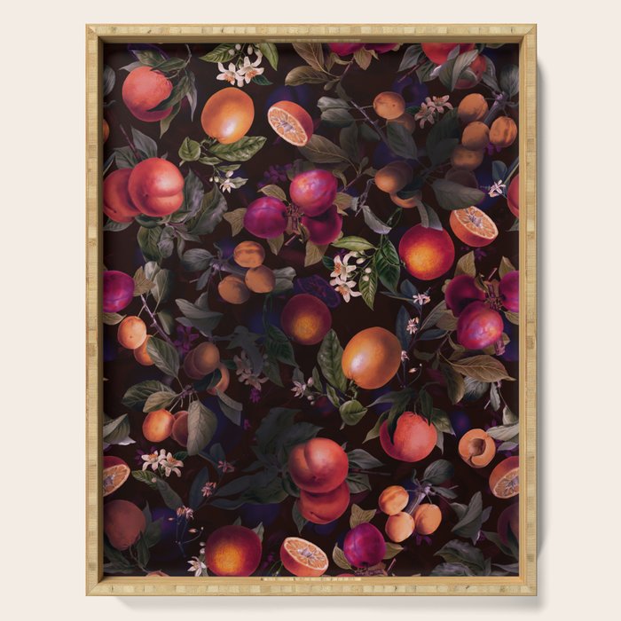 Vintage Fruit Pattern XXIV Serving Tray Gallery Image 1