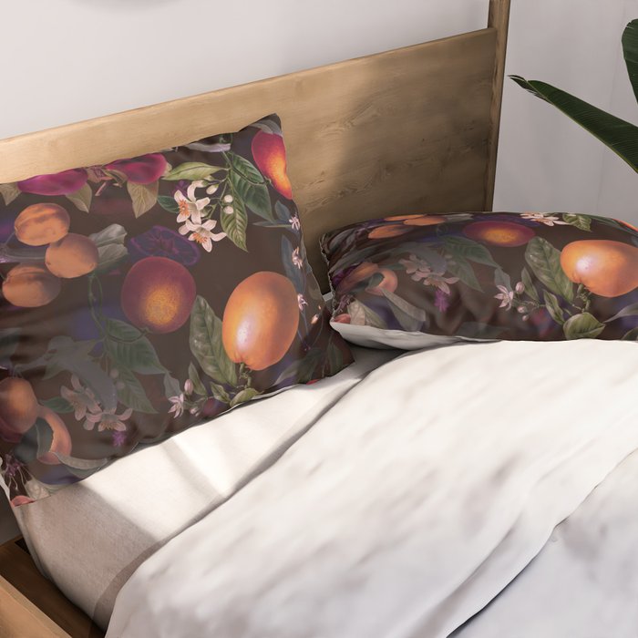Vintage Fruit Pattern XXIV Pillow Sham Gallery Image 2