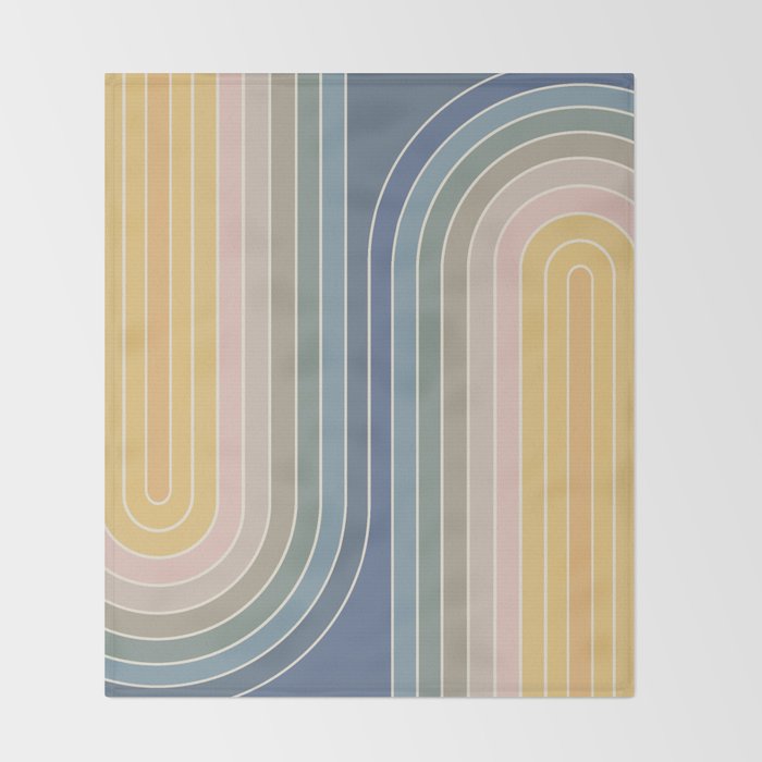 Gradient Curvature IV Throw Blanket Gallery Image 2