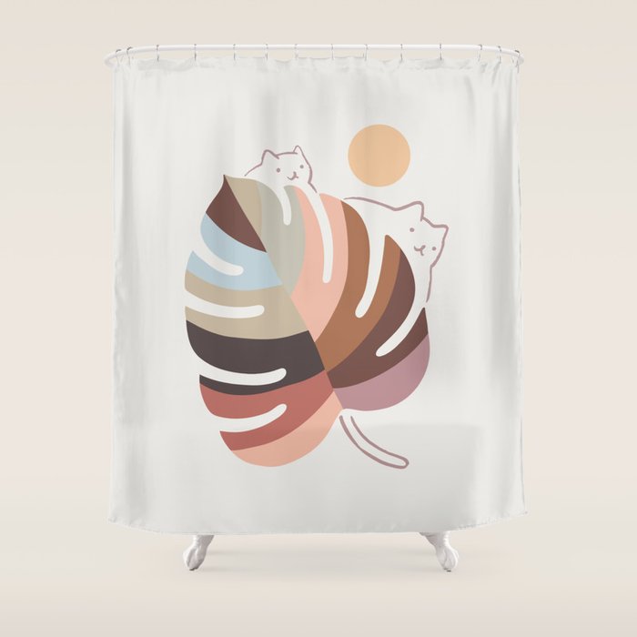 Cat Landscape 76 Shower Curtain Gallery Image 1