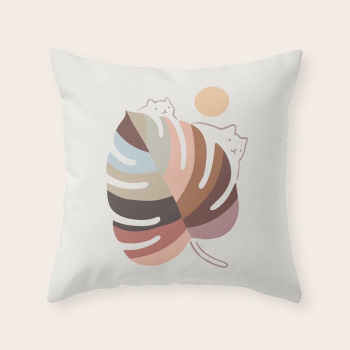 Cat Landscape 76 Throw Pillow Gallery Image 6