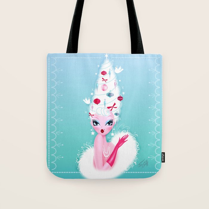 Christmas Coiffure Tote Bag Gallery Image 1
